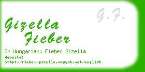 gizella fieber business card